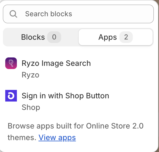 Ryzo Image Search selection